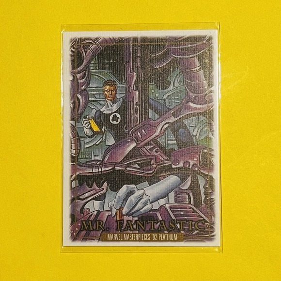 Other - 2024 Upper Deck Marvel Masterpieces '92 Platinum Mr. Fantastic Canvas #59 Card